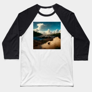 Mystical Beach #2 Baseball T-Shirt